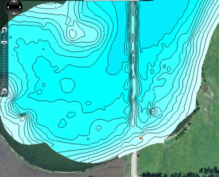 Holloway Reservoir Depth Chart